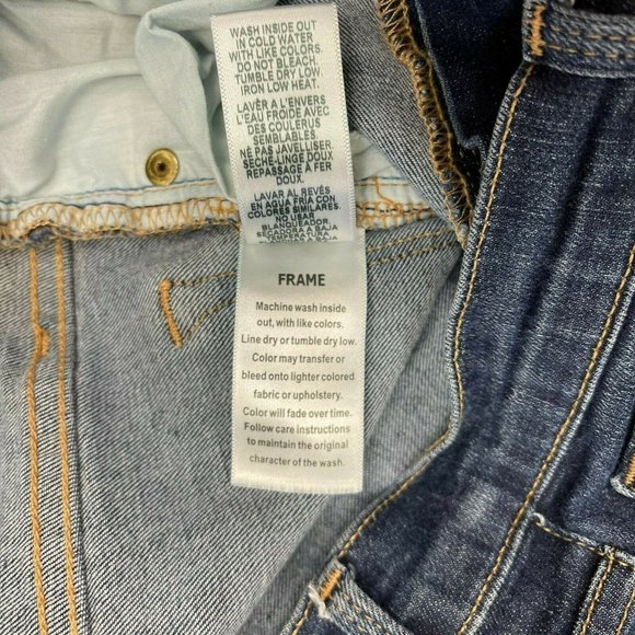 Frame Le Skinny De Jeanne Queensway Jeans Pockets Stretch Cotton Blue Women 29 - Picture 9 of 9